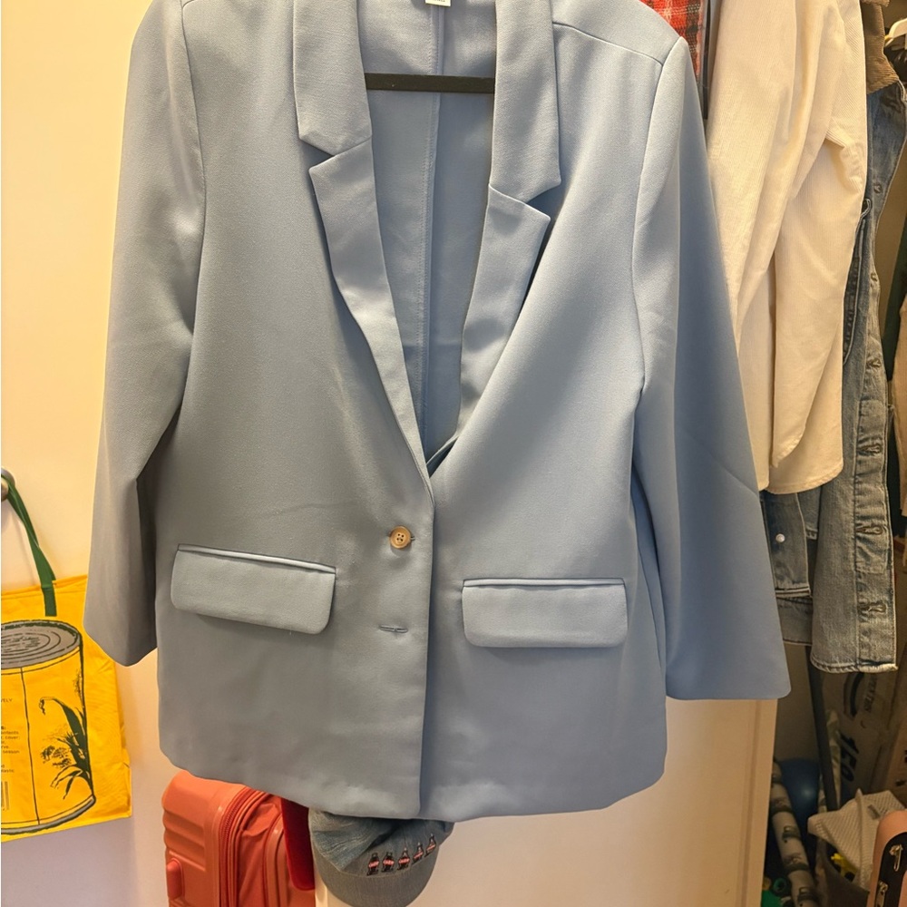 Old Navy Light Blue Oversized Blazer L